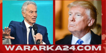 Trump oo taageeray soo jeedinta Tony Blair ee ku saabsan mustaqbalka Gaza
