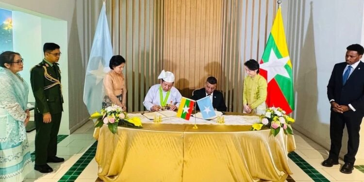 Soomaaliya Iyo Myanmar Oo Si Rasmi Ah U Bilaabay Xiriir Diblomaasiyadeed