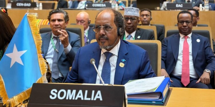 Madaxweyne Xasan Sheekh Oo khudbadka Ka jeediyay Shir-Madaxeedka Midowga Afrika