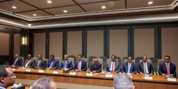 Xasan Sheekh oo Golaha Mustaqbalka Soomaaliyeed kuso dhaweeyey Madaxtooyada Qaranka