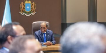 Xasan Sheekh oo Golaha Mustaqbalka Soomaaliyeed kuso dhaweeyey Madaxtooyada Qaranka