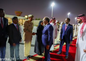 Madaxweynaha Jamhuuriyadda Federaalka Soomaaliya oo si diirran loogu soo dhaweeyay Doha