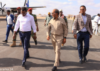 Madaxweyne Xasan Sheekh oo dalka dib ugu soo laabtay kaddib safarro shaqo