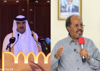 Madaxweyne Xasan Sheekh oo khadka taleefanka kula hadlay Amiirka Qatar