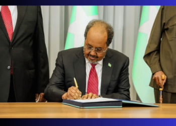 Madaxweyne Xasan Sheekh oo Saxiixay Dastuurka Cusub ee Soomaaliya