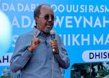 Madaxweyne Xasan Sheekh oo ku wajahan Baydhaba kadib isbeddelka