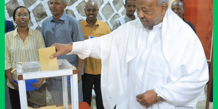 Madaxweyne Geelle oo mar kale ku guuleystay doorashada Jabuuti