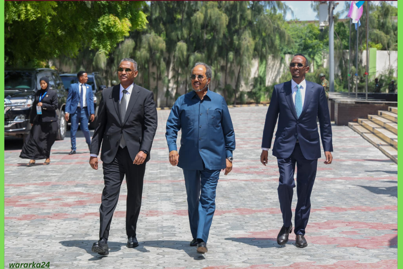 Xasan Sheekh iyo Mahad Salaad oo isku khilaafay doorashada Galmudug
