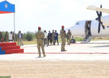 Madaxweyne Xasan Sheekh oo gaaray magaalada Jowhar+muuqal