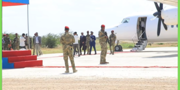 Madaxweyne Xasan Sheekh oo gaaray magaalada Jowhar+muuqal