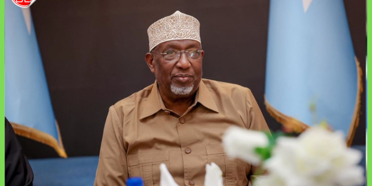 Aadan Madoobe oo Muqdisho Kula Kulmay Xildhibaannada Koonfur Galbeed+sawiro