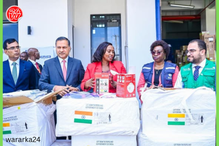 Hindiya oo Kenya Gaarsiisay 11 Tan oo Agab Caafimaad ah