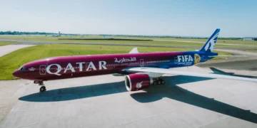 Shaqaalaha Qatar iyo maalinta nasashada - diyaarad Qatar Airways